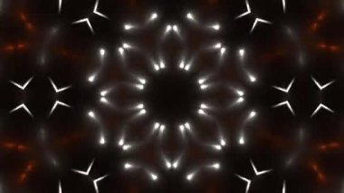 Psikedelik Kaleydoskop Patlaması simetrik kaleydoskop şekilleri patlıyor ve canlı renklerle beatendly döngülerde şekil değiştiriyor
