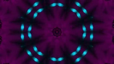 Psikedelik Kaleydoskop Patlaması simetrik kaleydoskop şekilleri patlıyor ve canlı renklerle beatendly döngülerde şekil değiştiriyor