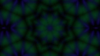 Psikedelik Kaleydoskop Patlaması simetrik kaleydoskop şekilleri patlıyor ve canlı renklerle beatendly döngülerde şekil değiştiriyor