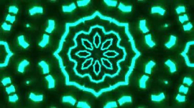 Psychedelic Kaleidoscope Burst Symmetric kaleidoscope shapes bursting and morphing with vibrant colors on beatfriendly loops