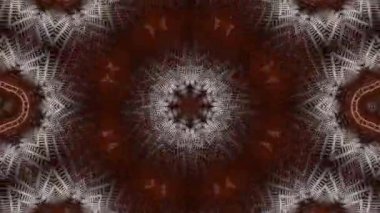 Psikedelik Kaleydoskop Patlaması simetrik kaleydoskop şekilleri patlıyor ve canlı renklerle beatendly döngülerde şekil değiştiriyor