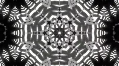 Psikedelik Kaleydoskop Patlaması simetrik kaleydoskop şekilleri patlıyor ve canlı renklerle beatendly döngülerde şekil değiştiriyor