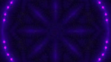 Psikedelik Kaleydoskop Patlaması simetrik kaleydoskop şekilleri patlıyor ve canlı renklerle beatendly döngülerde şekil değiştiriyor