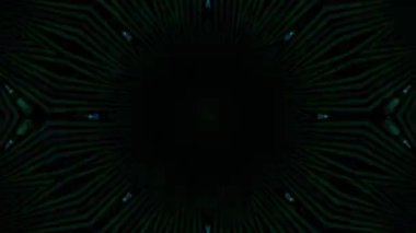 Psikedelik Kaleydoskop Patlaması simetrik kaleydoskop şekilleri patlıyor ve canlı renklerle beatendly döngülerde şekil değiştiriyor