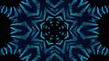 Psikedelik Kaleydoskop Patlaması simetrik kaleydoskop şekilleri patlıyor ve canlı renklerle beatendly döngülerde şekil değiştiriyor