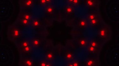 Psikedelik Kaleydoskop Patlaması simetrik kaleydoskop şekilleri patlıyor ve canlı renklerle beatendly döngülerde şekil değiştiriyor