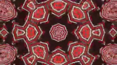 Psikedelik Kaleydoskop Patlaması simetrik kaleydoskop şekilleri patlıyor ve canlı renklerle beatendly döngülerde şekil değiştiriyor