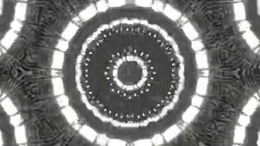 Psikedelik Kaleydoskop Patlaması simetrik kaleydoskop şekilleri patlıyor ve canlı renklerle beatendly döngülerde şekil değiştiriyor