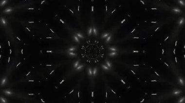 Psikedelik Kaleydoskop Patlaması simetrik kaleydoskop şekilleri patlıyor ve canlı renklerle beatendly döngülerde şekil değiştiriyor