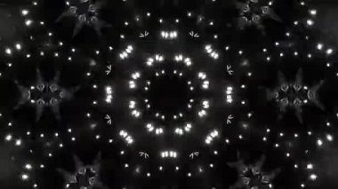 Psikedelik Kaleydoskop Patlaması simetrik kaleydoskop şekilleri patlıyor ve canlı renklerle beatendly döngülerde şekil değiştiriyor