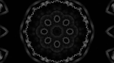 Psikedelik Kaleydoskop Patlaması simetrik kaleydoskop şekilleri patlıyor ve canlı renklerle beatendly döngülerde şekil değiştiriyor