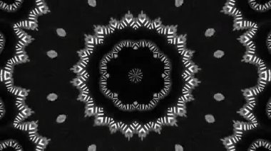 Psikedelik Kaleydoskop Patlaması simetrik kaleydoskop şekilleri patlıyor ve canlı renklerle beatendly döngülerde şekil değiştiriyor
