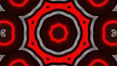 Psikedelik Kaleydoskop Patlaması simetrik kaleydoskop şekilleri patlıyor ve canlı renklerle beatendly döngülerde şekil değiştiriyor