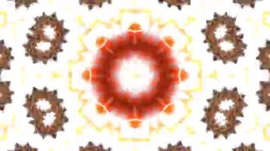Psikedelik Kaleydoskop Patlaması simetrik kaleydoskop şekilleri patlıyor ve canlı renklerle beatendly döngülerde şekil değiştiriyor