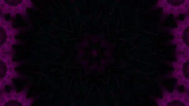 Psikedelik Kaleydoskop Patlaması simetrik kaleydoskop şekilleri patlıyor ve canlı renklerle beatendly döngülerde şekil değiştiriyor