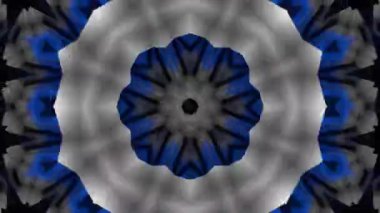 Psikedelik Kaleydoskop Patlaması simetrik kaleydoskop şekilleri patlıyor ve canlı renklerle beatendly döngülerde şekil değiştiriyor