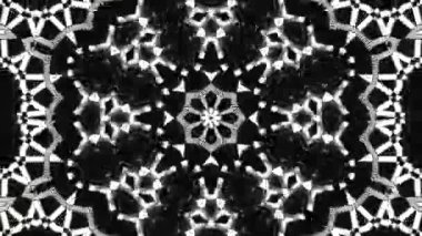 Psikedelik Kaleydoskop Patlaması simetrik kaleydoskop şekilleri patlıyor ve canlı renklerle beatendly döngülerde şekil değiştiriyor