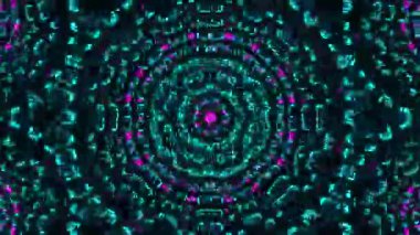 Psikedelik Kaleydoskop Patlaması simetrik kaleydoskop şekilleri patlıyor ve canlı renklerle beatendly döngülerde şekil değiştiriyor