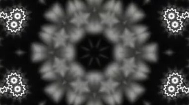Psikedelik Kaleydoskop Patlaması simetrik kaleydoskop şekilleri patlıyor ve canlı renklerle beatendly döngülerde şekil değiştiriyor