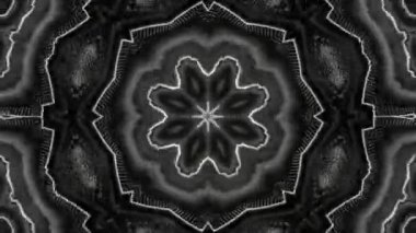 Psikedelik Kaleydoskop Patlaması simetrik kaleydoskop şekilleri patlıyor ve canlı renklerle beatendly döngülerde şekil değiştiriyor