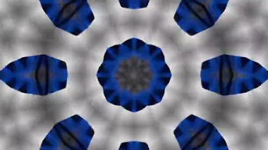 Psikedelik Kaleydoskop Patlaması simetrik kaleydoskop şekilleri patlıyor ve canlı renklerle beatendly döngülerde şekil değiştiriyor