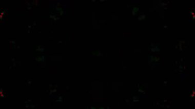 Psikedelik Kaleydoskop Patlaması simetrik kaleydoskop şekilleri patlıyor ve canlı renklerle beatendly döngülerde şekil değiştiriyor