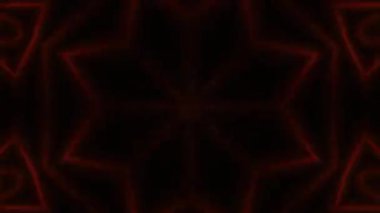 Psikedelik Kaleydoskop Patlaması simetrik kaleydoskop şekilleri patlıyor ve canlı renklerle beatendly döngülerde şekil değiştiriyor