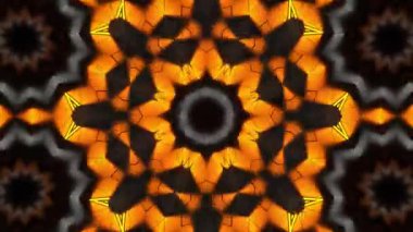 Psychedelic Kaleidoscope Burst Symmetric kaleidoscope shapes bursting and morphing with vibrant colors on beatfriendly loops