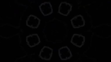 Psikedelik Kaleydoskop Patlaması simetrik kaleydoskop şekilleri patlıyor ve canlı renklerle beatendly döngülerde şekil değiştiriyor