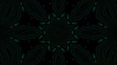 Psikedelik Kaleydoskop Patlaması simetrik kaleydoskop şekilleri patlıyor ve canlı renklerle beatendly döngülerde şekil değiştiriyor