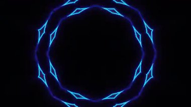 Psikedelik Kaleydoskop Patlaması simetrik kaleydoskop şekilleri patlıyor ve canlı renklerle beatendly döngülerde şekil değiştiriyor