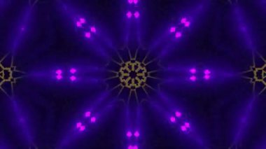 Psikedelik Kaleydoskop Patlaması simetrik kaleydoskop şekilleri patlıyor ve canlı renklerle beatendly döngülerde şekil değiştiriyor
