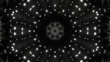 Psikedelik Kaleydoskop Patlaması simetrik kaleydoskop şekilleri patlıyor ve canlı renklerle beatendly döngülerde şekil değiştiriyor