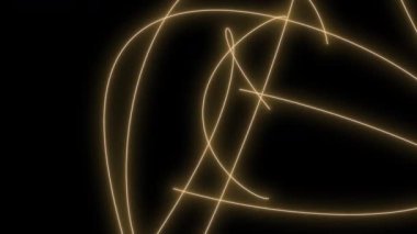 Parlak çizgiler ve yıldızlarla soyut arkaplan