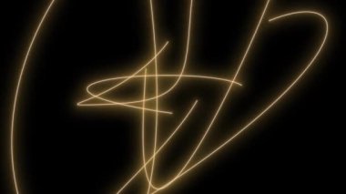 Siyah arkaplanda soyut ışık görüntüsü