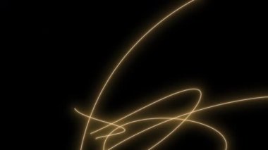 Neon çizgileri ve dalgaları olan soyut arkaplan