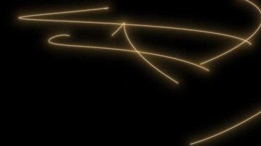 Parlak çizgiler ve dalgalarla soyut arkaplan