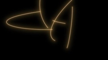 Siyah arkaplanda altın ışık