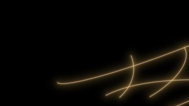 Siyah arkaplanda altın ışık