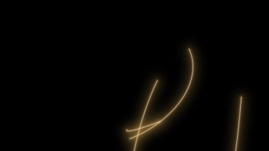 neon ışık efekti koyu arkaplanda.