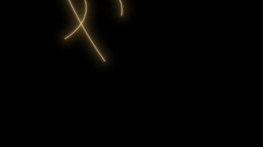 Siyah arkaplan üzerindeki soyut ışık, vektör illüstrasyonu
