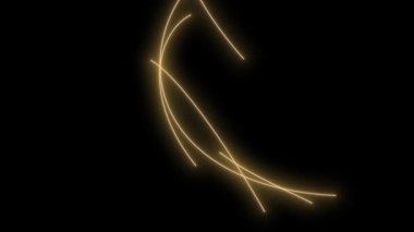 Parlak neon ışıkları olan soyut duvar kağıdı koyu arkaplan