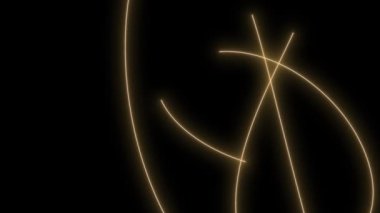 Parlayan çizgilerin soyut çizgileri. 3d oluşturma