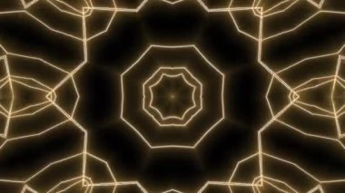 Teknoloji için soyut kaleydoskopik fraktal, şenlikli arkaplan