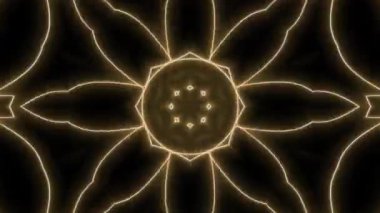 Festival ışıklarıyla soyut kaleydoskop arkaplanı