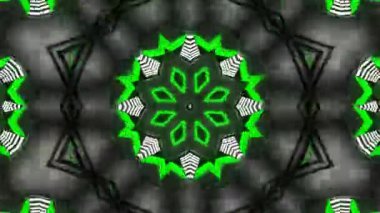 soyut arkaplan, fraktal ışıklarla kaleydoskopik geometrik desen