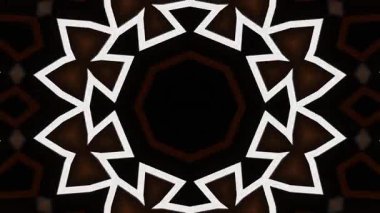 Kahverengi ve sarı kaleydoskop desenli güzel bir arka plan