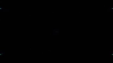 Soyut dijital fraktal model. Soyut oryantasyon. Siyah arkaplanda geometrik doku.