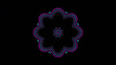 3d soyut renkli neon ışığı oluştur