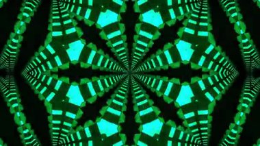 Duvar kağıtları, kumaşlar, tasarım ve duvar kağıtları için soyut kaleydoskop arka planı. İç tasarım ve soyut kaleydoskop için 3 boyutlu çerçeve tasarımı.